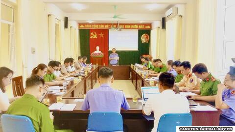 Viện kiểm sát nhân dân huyện Tân Uyên chủ trì tổ chức Hội nghị giao ban liên ngành quý I năm 2024