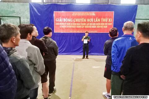 Hội CCB thị trấn Tân Uyên tổ chức Giải Bóng chuyền hơi chào mừng Ngày thành lập Hội CCB Việt Nam