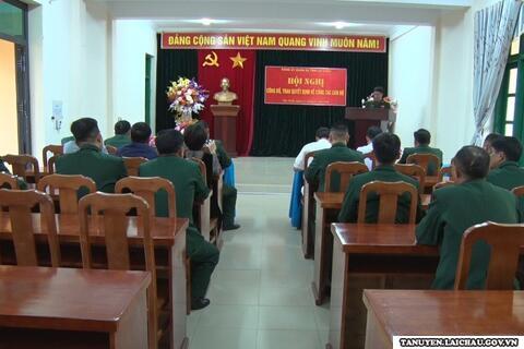 Đảng ủy Quân sự tỉnh tổ chức Hội nghị công bố, trao quyết định về công tác cán bộ