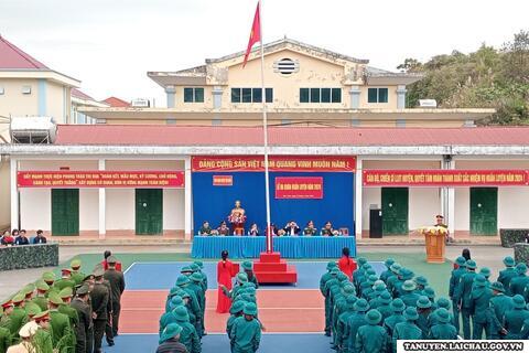 Huyện Tân Uyên: Lễ ra quân huấn luyện năm 2024