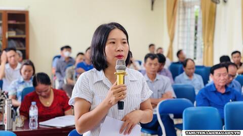 Đại biểu HĐND tỉnh, huyện tiếp xúc cử tri tại thị trấn Tân Uyên