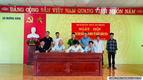 Mường Khoa lan tỏa phong trào bảo vệ an ninh Tổ quốc