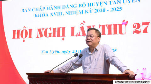Hội nghị lần thứ 27 BCH Đảng bộ huyện (mở rộng)