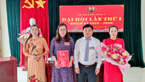 Đại hội Chi bộ khối đảng 2 lần thứ I, nhiệm kỳ 2025 – 2030