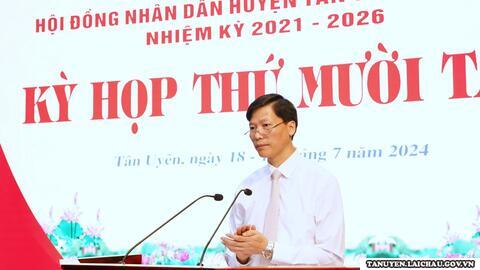 Khai mạc Kỳ họp thứ mười tám HĐND huyện Tân Uyên khóa XXI,  nhiệm kỳ 2021 - 2026