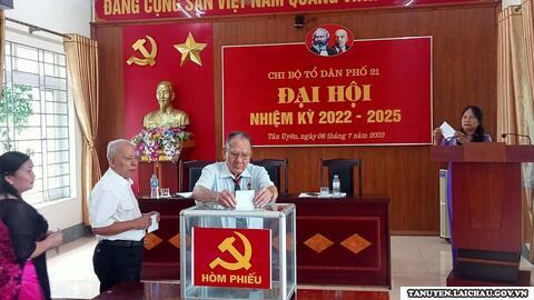 Đại hội Chi bộ Tổ dân phố 21 nhiệm kỳ 2022-2025