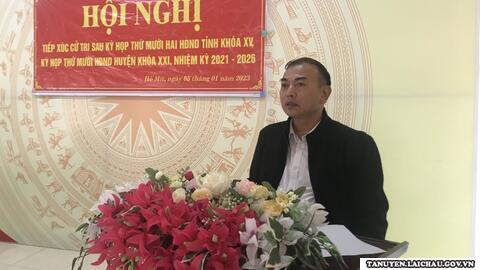 Hội nghị tiếp xúc cử tri sau kỳ họp thứ mười hai HĐND tỉnh khoá XV, kỳ họp thứ mười HĐND huyện Tân Uyên khoá XXI, nhiệm kỳ 2021-2026.