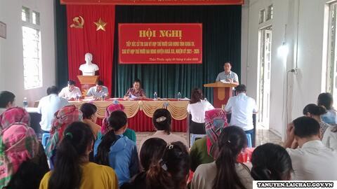 Hội nghị tiếp xúc cử tri tại xã Thân Thuộc