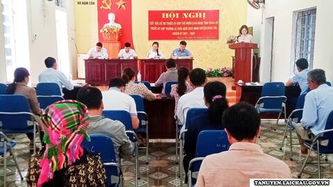 Đại biểu HĐND tỉnh, HĐND huyện tiếp xúc cử tri tại các xã Nậm Cần, Thân Thuộc 