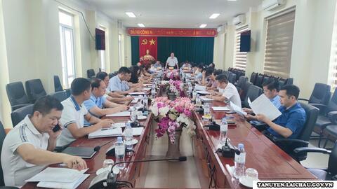 Ban Thường vụ Huyện ủy Tân Uyên tổ chức hội nghị cho chủ trương về sắp xếp đơn vị hành chính cấp xã huyện Tân Uyên năm 2025.