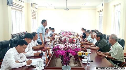 Huyện ủy Tân Uyên: Tiếp và làm việc với Đoàn công tác nguyên lãnh đạo chủ chốt tỉnh Lai Châu
