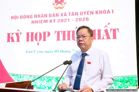 Kỳ họp thứ nhất HĐND xã Tân Uyên khoá I, nhiệm kỳ 2021 – 2026 đã thành công tốt đẹp
