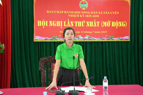 Hội nghị Ban Chấp hành Hội Nông dân xã Tân Uyên lần thứ nhất (Mở rộng), nhiệm kỳ 2025-2030