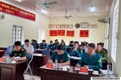 Nậm Cần tổ chức diễn tập Ứng phó bão lụt- Tìm kiếm cứu nạn năm 2025