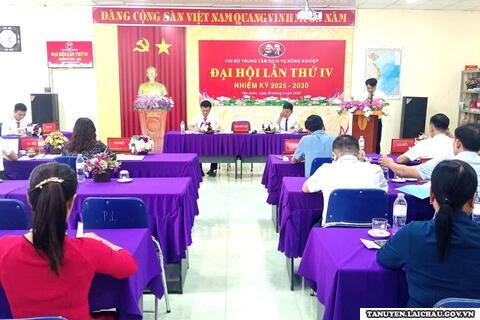 Đại hội chi bộ Trung tâm dịch vụ nông nghiệp huyện lần thứ IV  nhiệm kỳ 2025 – 2030