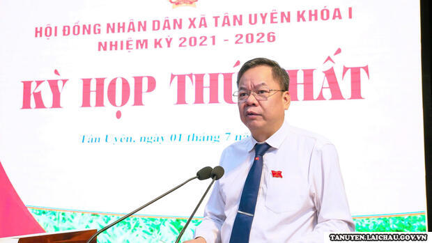 Kỳ họp thứ nhất HĐND xã Tân Uyên khoá I, nhiệm kỳ 2021 – 2026 đã thành công tốt đẹp