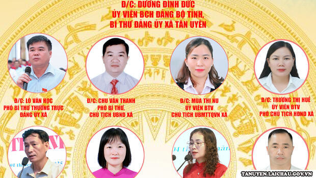 Danh sách Ban Thường vụ Đảng ủy xã Tân Uyên, nhiệm kỳ 2025-2030