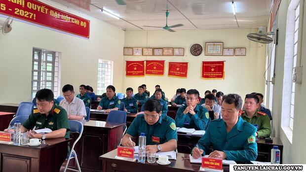 Nậm Cần tổ chức diễn tập Ứng phó bão lụt- Tìm kiếm cứu nạn năm 2025